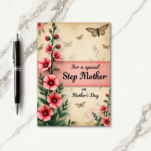 Striped Vintage Blossom Card