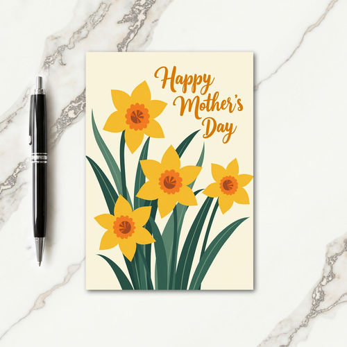 Striped Warm Blossom Happy Card