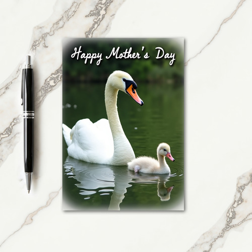 Striped Water Bird Mothers Day Card