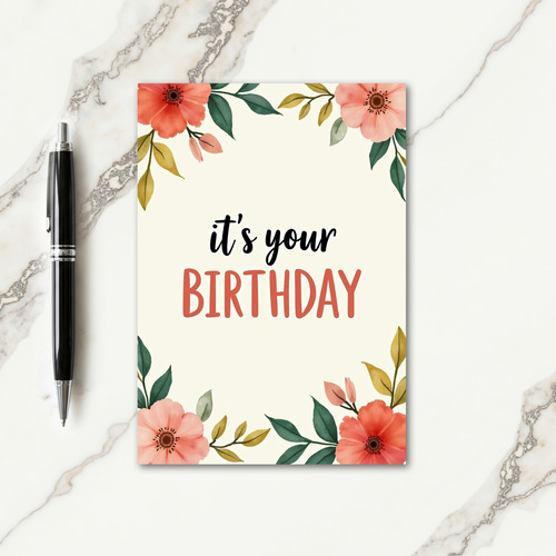 Striped Watercolor Occasion Card
