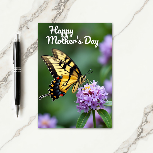 Striped Winged Mothers Day Card