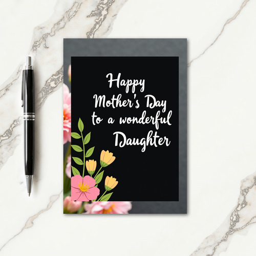 Striped Wonderful Daughter Card
