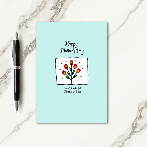 Striped Wonderful Mother Card