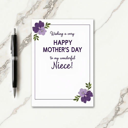 Striped Wonderful Niece Card