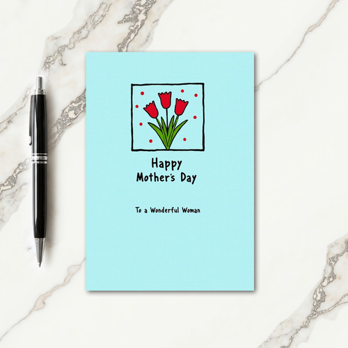 Striped Wonderful Woman Card