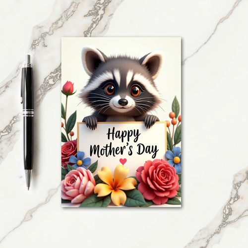 Striped Woodland Creature Card