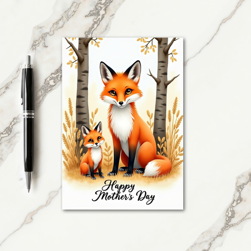 Striped Woodland Love Card