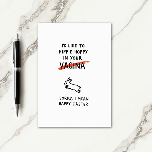 Stripped Easter Message Card