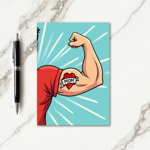 Strong Arm Love Tattoo Card