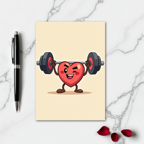 Strong Heart Congrats Card