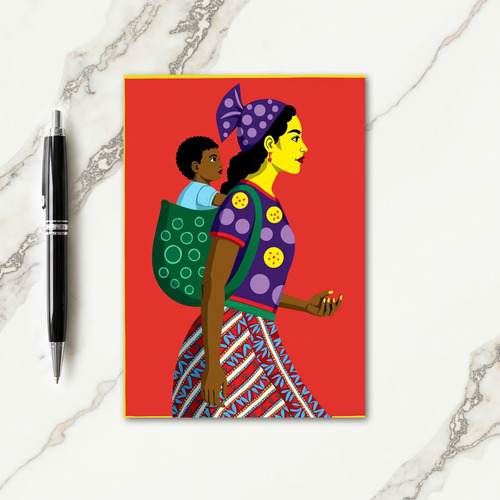 Strong Mom Graphic Art Card