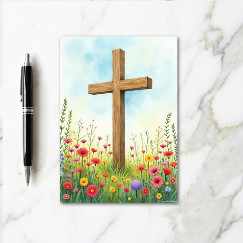 Strong Wooden Support Art Card