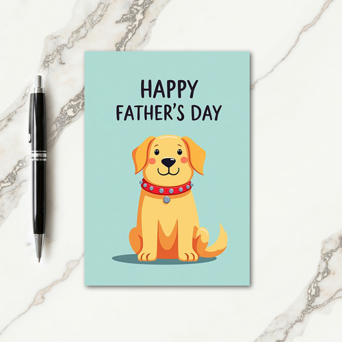 Studded Collar Fathers Day Art Card