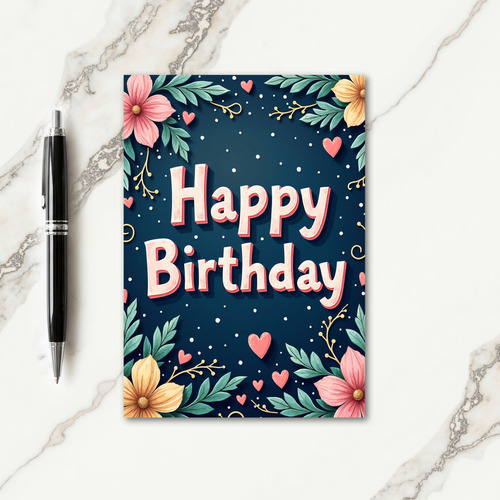 Styled Bloom Birthday Card