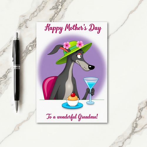 Stylish Canine Mothers Day Card