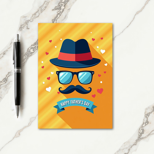 Stylish Dad Fedora Card