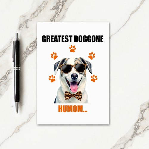 Stylish Dog Mothers Day Card