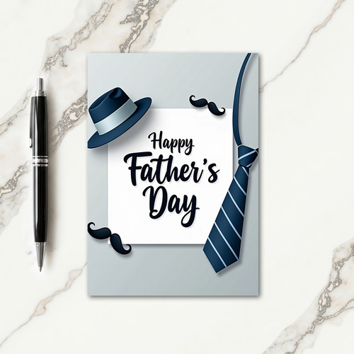 Stylish Fathers Day Card