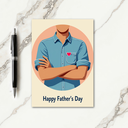 Stylish Fathers Day Design Card