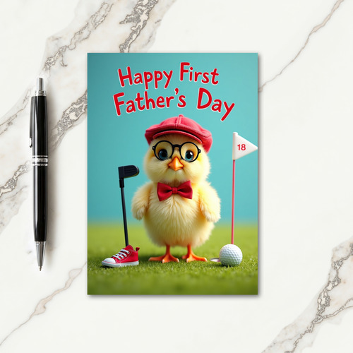 Stylish Fowl Fathers Day Card