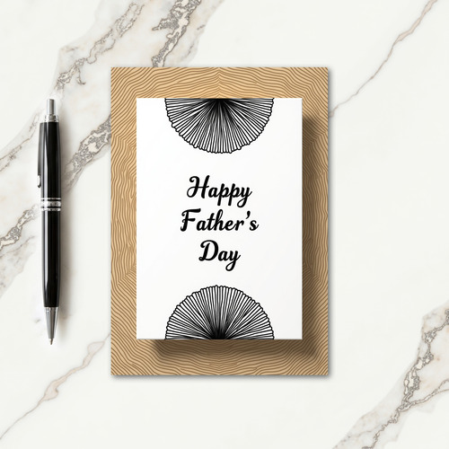 Stylish Happy Fathers Day Card