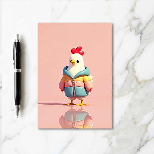 Stylish Little Bird Friend Card