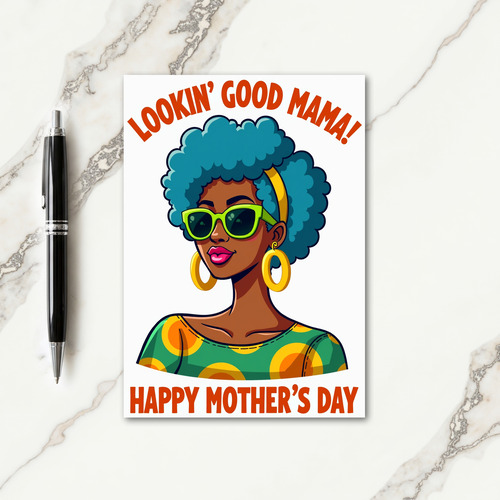 Stylish Mamas Day Art Card
