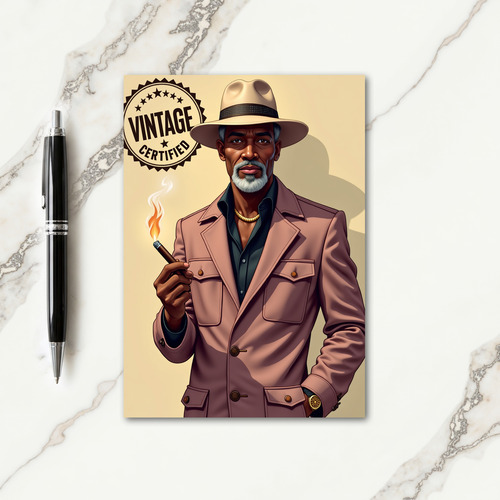 Stylish Man Fathers Day Card