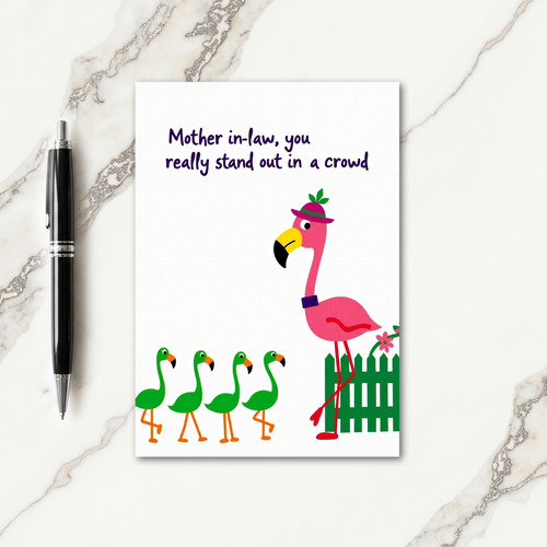 Stylish Mothers Day Bird Card