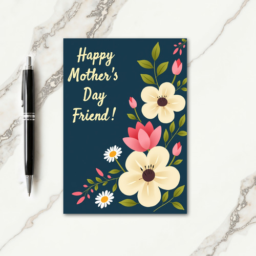 Stylish Mothers Day Floral Card