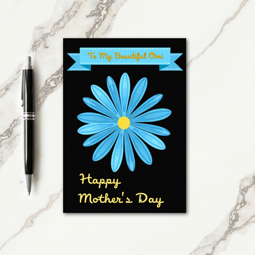 Stylish Mothers Day Flower Card