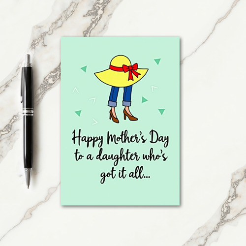 Stylish Mothers Day Outfit Card