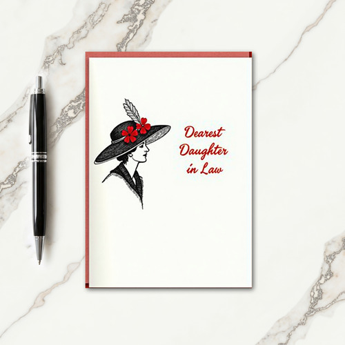 Stylish Mothers Day Sketch Card