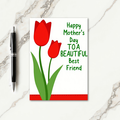 Stylish Mothers Day Spring Card