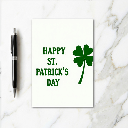Stylish Patrick Day Card