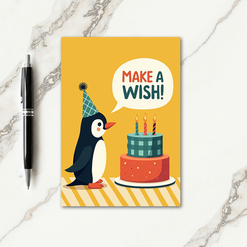 Stylized Bird Birthday Card