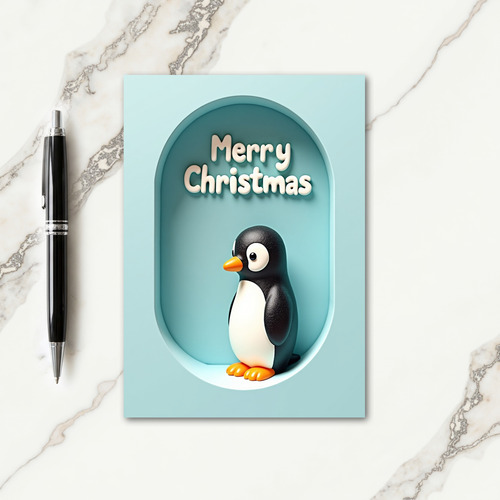 Stylized Bird Christmas Card thumbnail