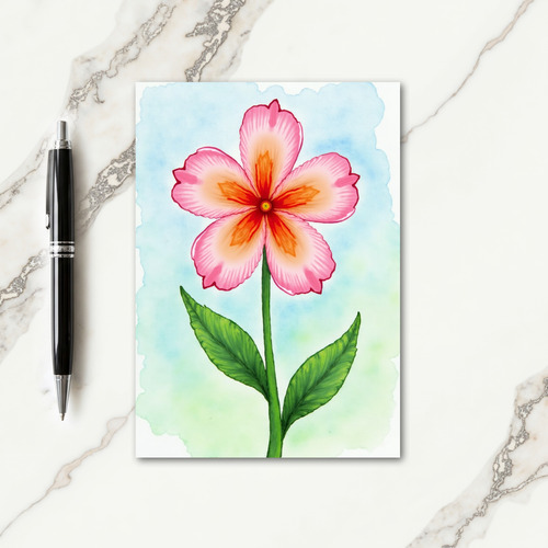 Stylized Bloom Painting Card
