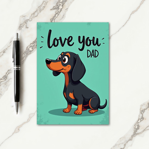 Stylized Dog Birthday Card