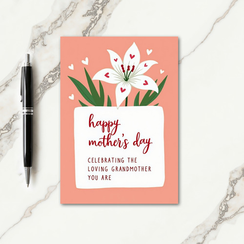 Stylized Floral Mothers Day Card