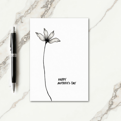 Stylized Mothers Day Art Card