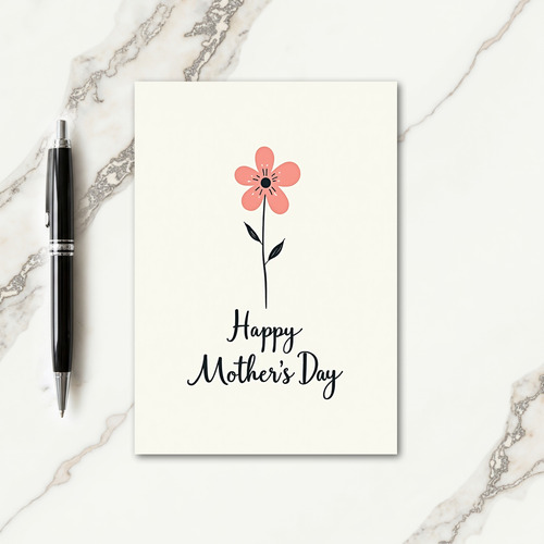 Stylized Mothers Day Card