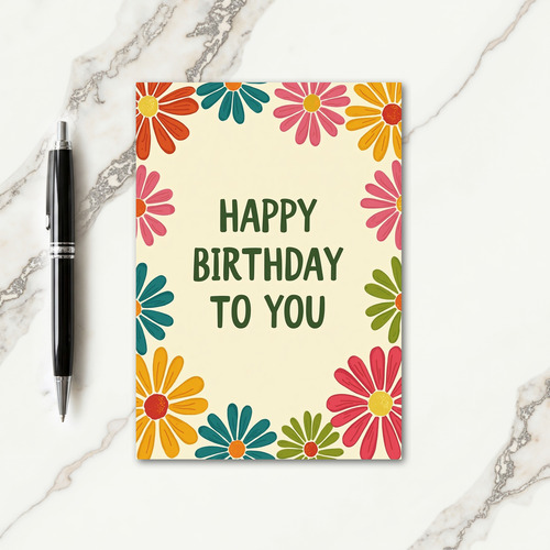 Stylized Party Birthday Card