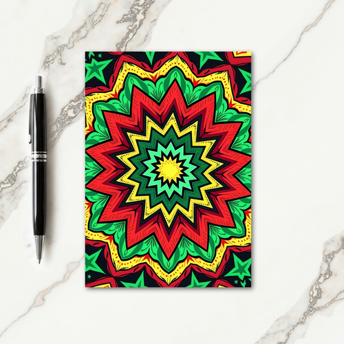 Stylized Star Christmas Card