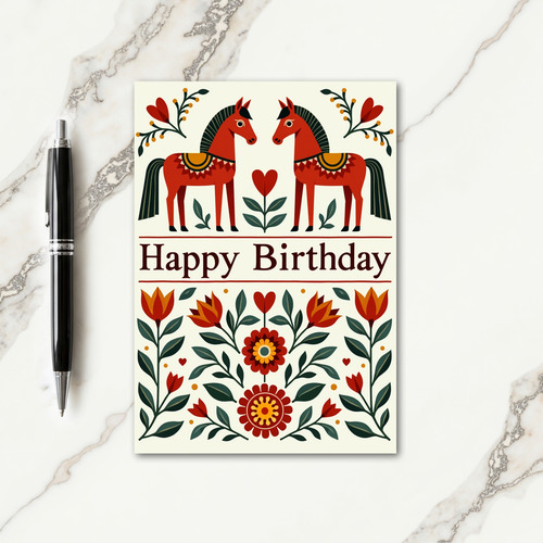 Stylized Sunburst Birthday Card