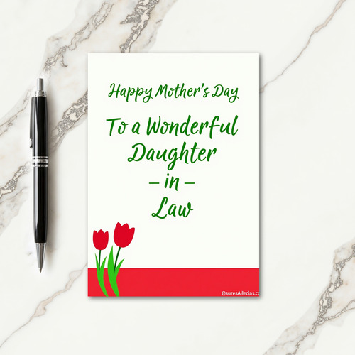 Stylized Sweet Mothers Day Card