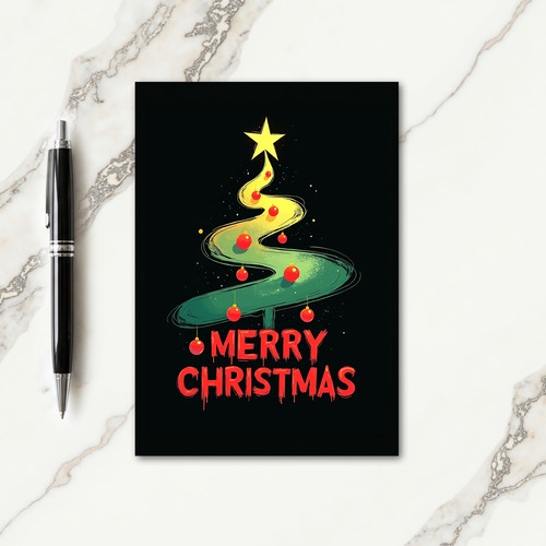 Stylized Tree Holiday Card thumbnail