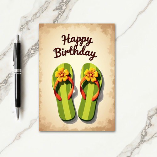 Summer Bloom Birthday Card