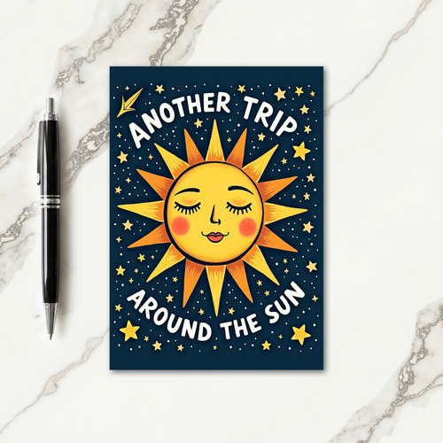 Sun Journey Birthday Card