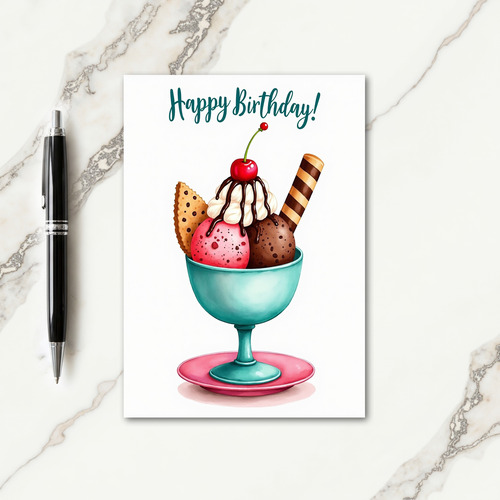 Sundae Sweet Birthday Card